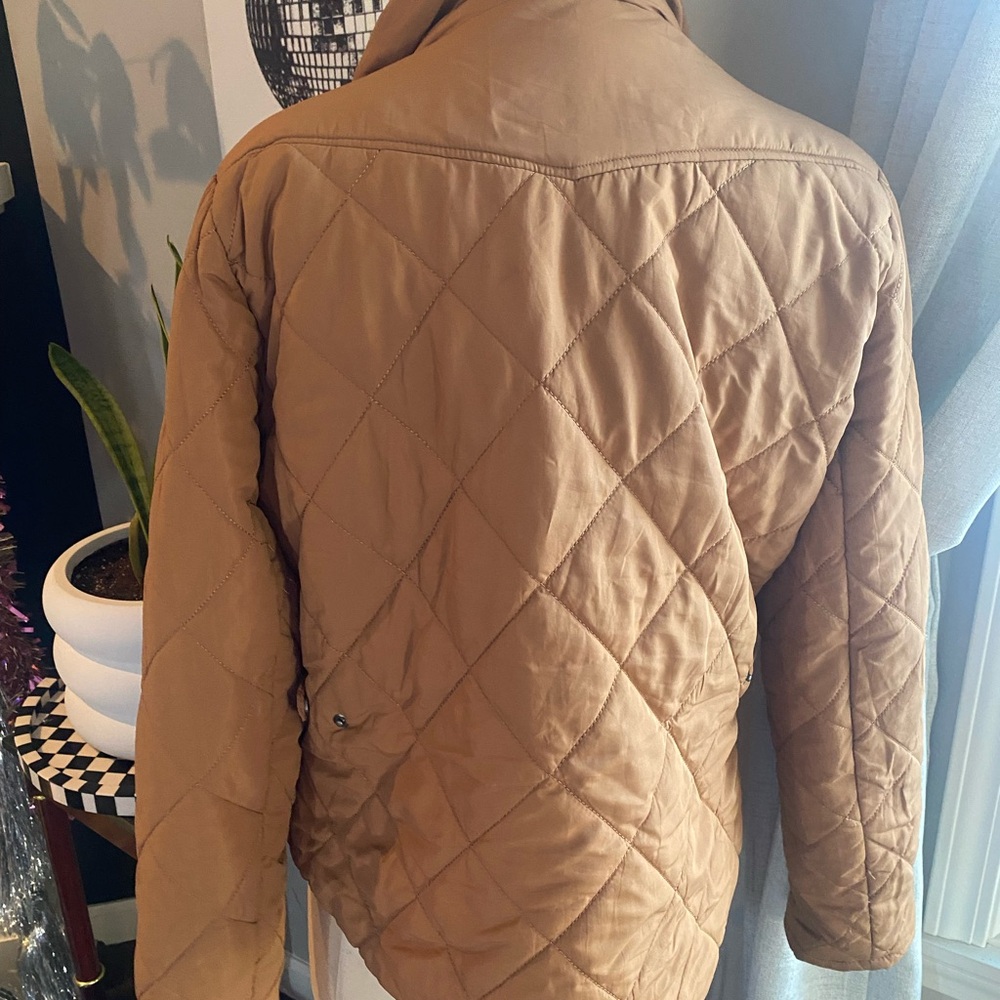 Quilted Tan Jacket - Picture 3 of 4